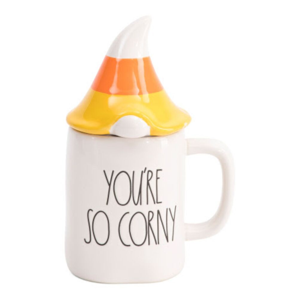 RAE DUNN You're So Corny Figural Mug Halloween